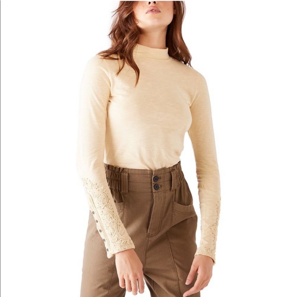 NWT Free People Hooked on You Turtleneck Top